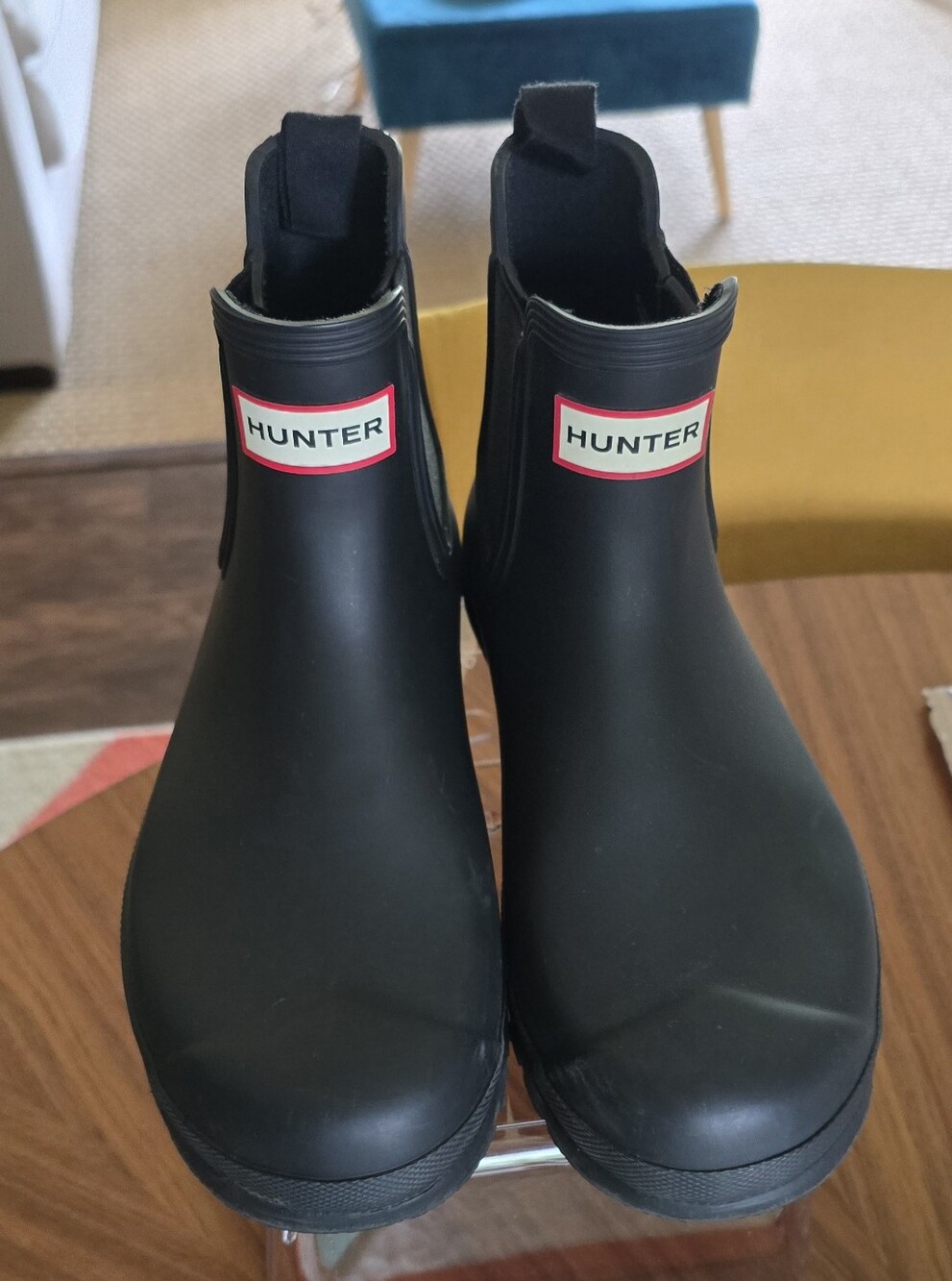 HUNTER Women's Original Chelsea Boots - Matte Black, sz 9 - Picture 3 of 16